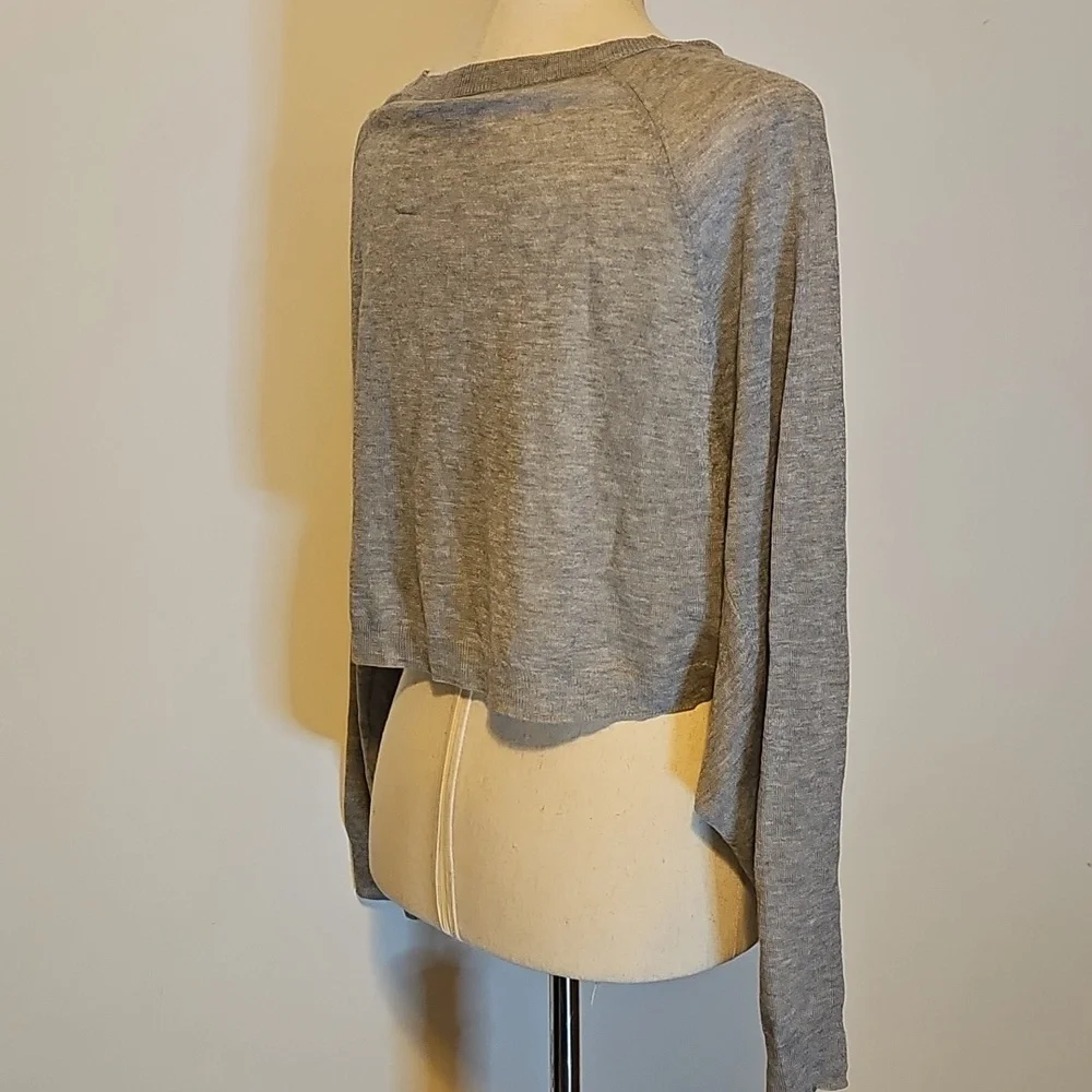 AllSaints Top Bundle Size Small Carme Stripe Tee & Mali Crew Neck Crop